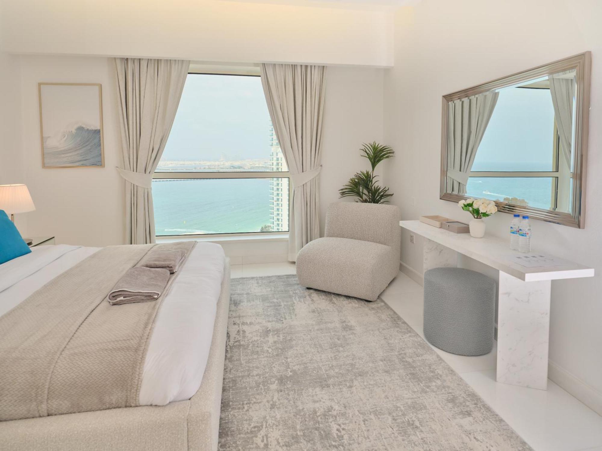 Jbr Beachfront Luxe Apartment All Rooms Sea Facing Dubaj Zewnętrze zdjęcie