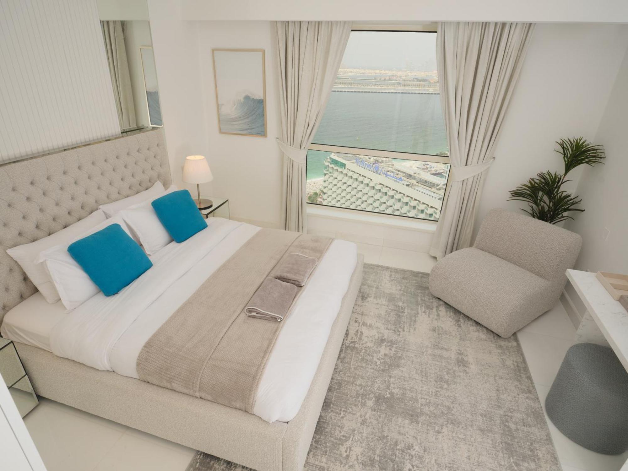 Jbr Beachfront Luxe Apartment All Rooms Sea Facing Dubaj Zewnętrze zdjęcie