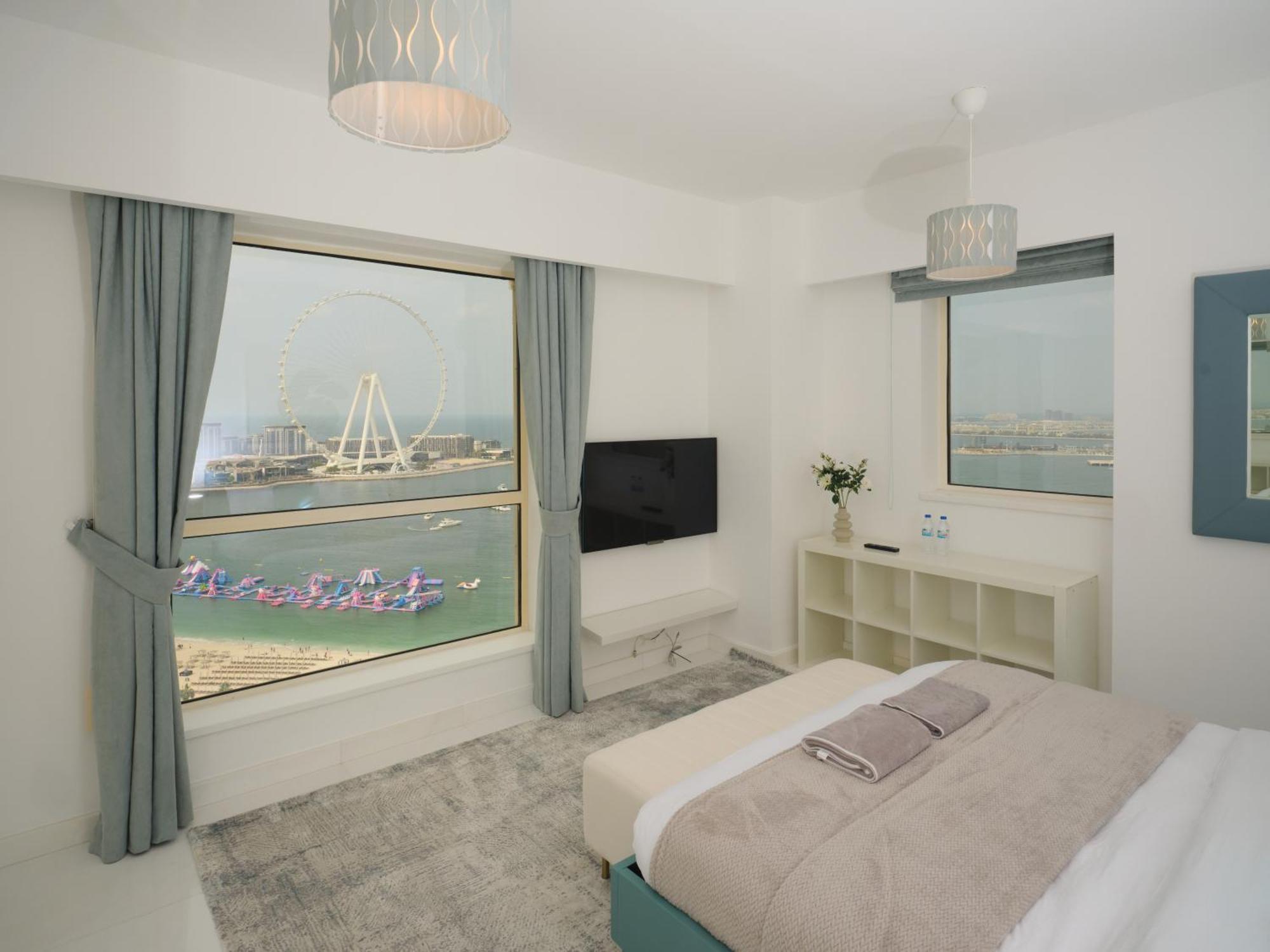 Jbr Beachfront Luxe Apartment All Rooms Sea Facing Dubaj Zewnętrze zdjęcie